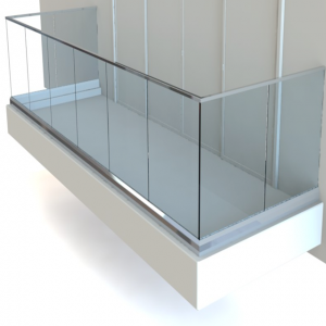 Customized Terrace Railing Designs Aluminium U Channel Glass Balcony Railing Systems