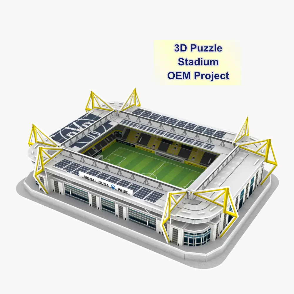 3D Puzzle Stadium Make A Perfect 3D Football Stadium Paper Model Fun & Educational Toys5