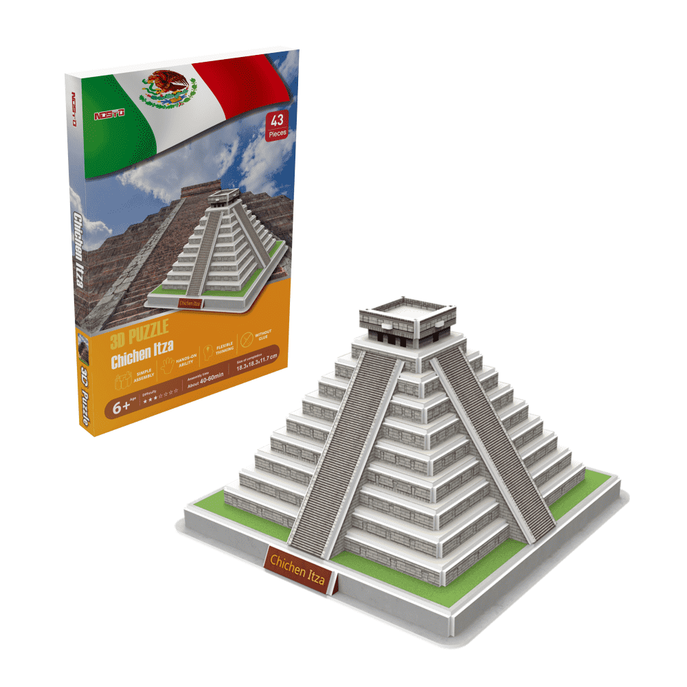 DIY Decoration Craft Kit 3D Puzzle Maya Pyramid World Famous Architecture Customize Packaging A0127 Featured Image