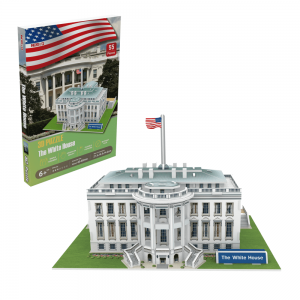 Customized Design World Famous Building Series Puzzle Education Toy Geographic 3D Puzzle Model The White House A0111