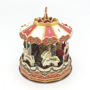 Holiday DIY Gift 3D Puzzle Carrousel C0802L