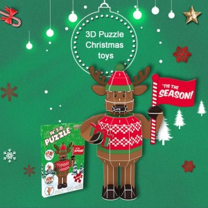 3D Puzzle Manufacturer Design & Produce Arts and Crafts DIY Holiday Gift 3D Puzzle Snowman  C0810