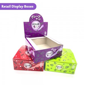 Printing Factory Wholesale Custom White Board Display Boxes for Candy – DB009