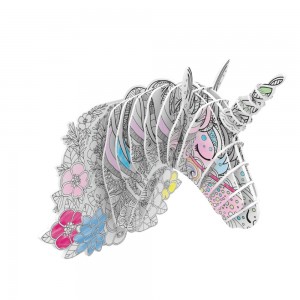 Color Your Own Unicorn Home Decorate Wall Hanging 3D Puzzle Educational Toys
