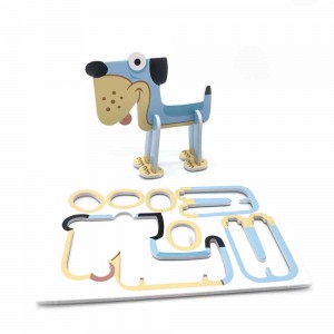 Activity Games 3D Punch-out Puzzles in Six Animal-themed Designs One Puzzle Card Per Polybag P0219