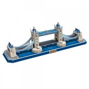 3D Puzzle Factory Modellu di Architettura Famosa in u mondu London Tower Bridge A0117