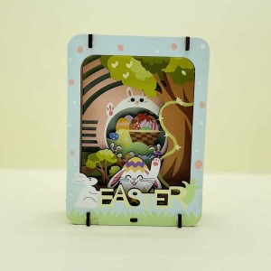 3D Puzzle Manufacturer Custom Design DIY Frame 3D Wooden Puzzle with Quality UV Resistant Gloss  W0202P-3
