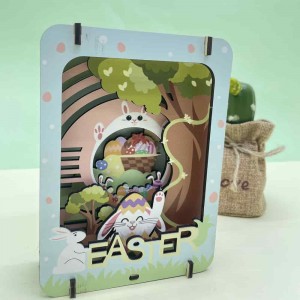 3D Puzzle Manufacturer Custom Design DIY Frame 3D Wooden Puzzle with Quality UV Resistant Gloss  W0202P-3