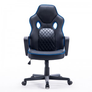 Home Gaming Office Chair Racing Style Office Swivel Computer Desk Chair Ergonomic Conference Chair Work Pu Leather Look
