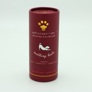 Aluminum Foil Pet Food Packaging Food Use Paper Cylinder Tube