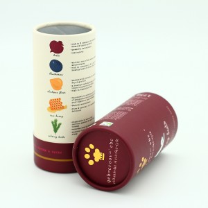 Aluminum Foil Pet Food Packaging Food Use Paper Cylinder Tube