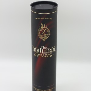 Whisky Wine Paper Cylinder Packaging Boxes Cardboard Roll Packaging