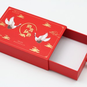 Festival Gift Packaging Drawer Packaging Box With Ribbon