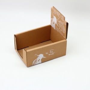 Custom Print Kraft Paper Display Box E Flute Corrugated Cardboard for Handmade Soap