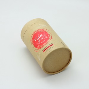 157gsm Coated Paper 4C Printed Tube Packaging Eco Friendly Kraft Core