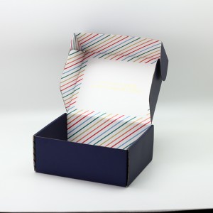 CMYK Customized 4C Print Corrugated Packaging Box for Soft Cosmetic Cotton