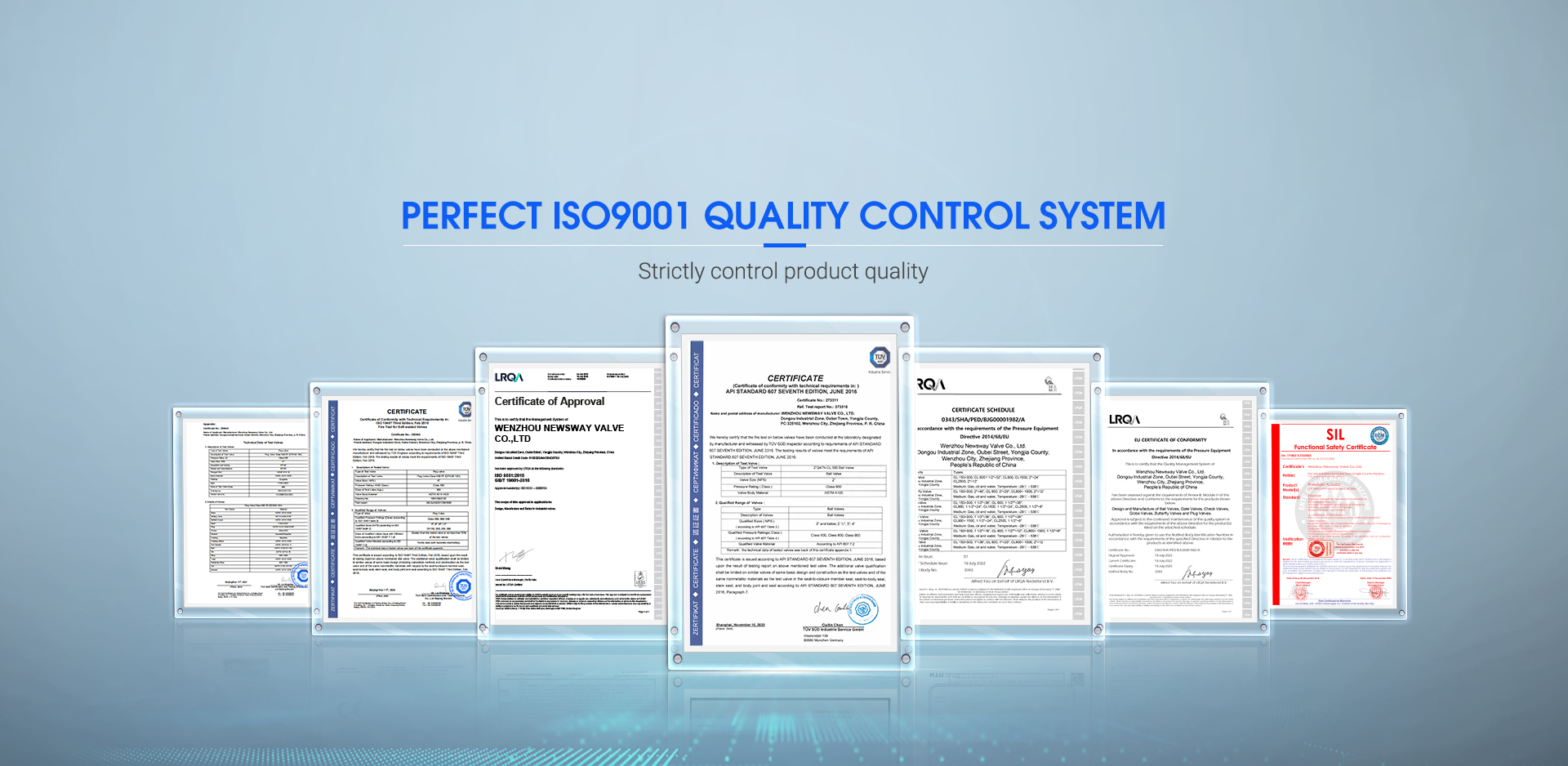 PERFECT ISO9001 QUALITY CONTROL SYSTEM