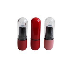 Factory Supply China New Arrival 3ml Empty Black Red DIY Square Packaging Lipstick Tube