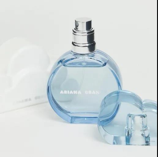 Romantic perfume bottle like sky nebula