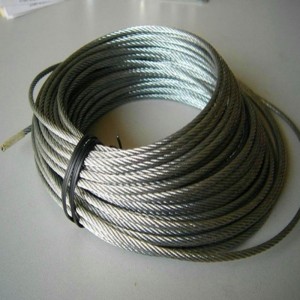 Stainless Steel Wire Rope ine SS316 uye SS304