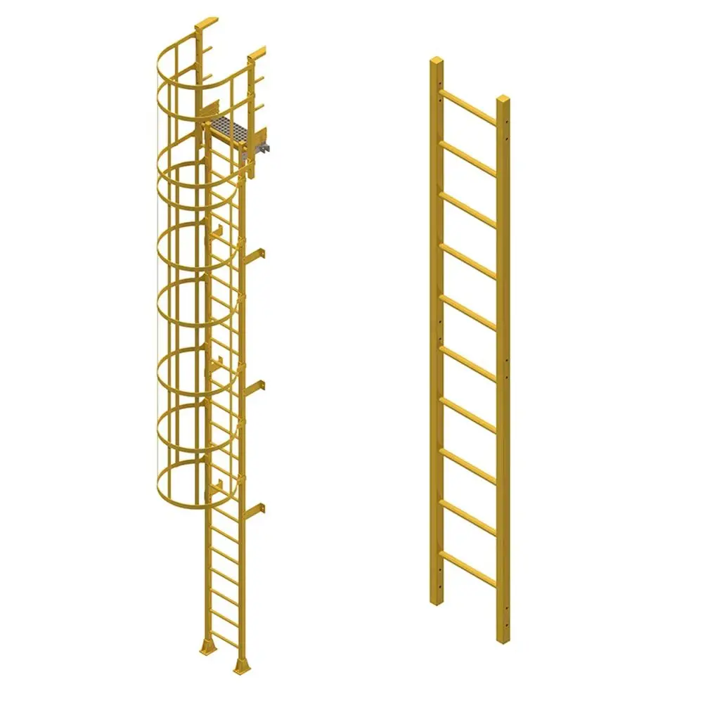 Industrial FRP GRP Safety Ladders thiab Cages: Chaw Ua Haujlwm Kev Nyab Xeeb yog nce nrov