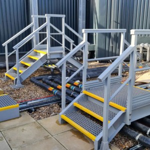 FRP GRP Walkway Platform System de fácil instalación