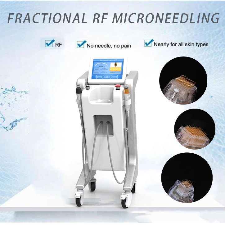 8.4 inch Colorized Touch Screen RF Microneedling Three Pin Needle Skin Tightening Machine Featured Image