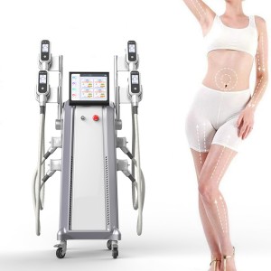 Four 360° cryotherapy handles slimming fat removal cryolysis slimming machine
