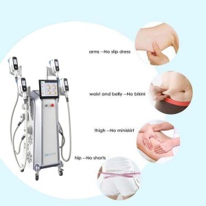 Four 360° cryotherapy handles slimming fat removal cryolysis slimming machine