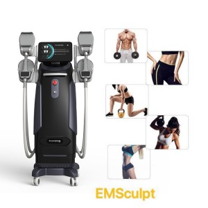 China Cheap price China 2022 Femsculpting New Arrival EMS Build Muscle Emslim Body Sculpt Hiemt PRO 2/4 Handles Tesla Slimming Machine Air Cooling