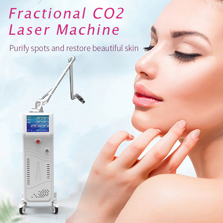 Factory source Multi Funsion Co2 Surgical Laser Machine - 400W Professional Stretch Marks Removal Machine Big Screen Fractional Co2 Laser – Nubway detail pictures