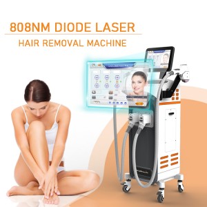 professional double handles diode laser hair removal machine for whole body