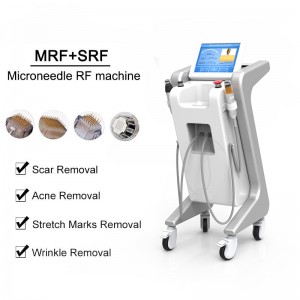 Radiofrequency microneedle skin tightening and wrinkle treatment acne scar beauty machine