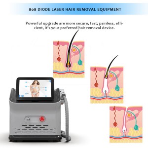 Portable Aesthetic Diode Laser 808cute Beauty Machine for Hair Removal