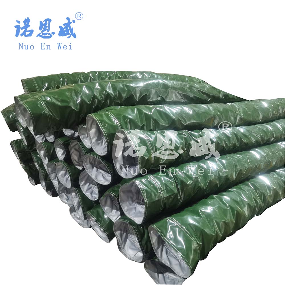 Fast delivery Anti Static Black Flexible Air Hose - Army Green pre-conditioned aircraft PCA hose – NuoWei Ventilation