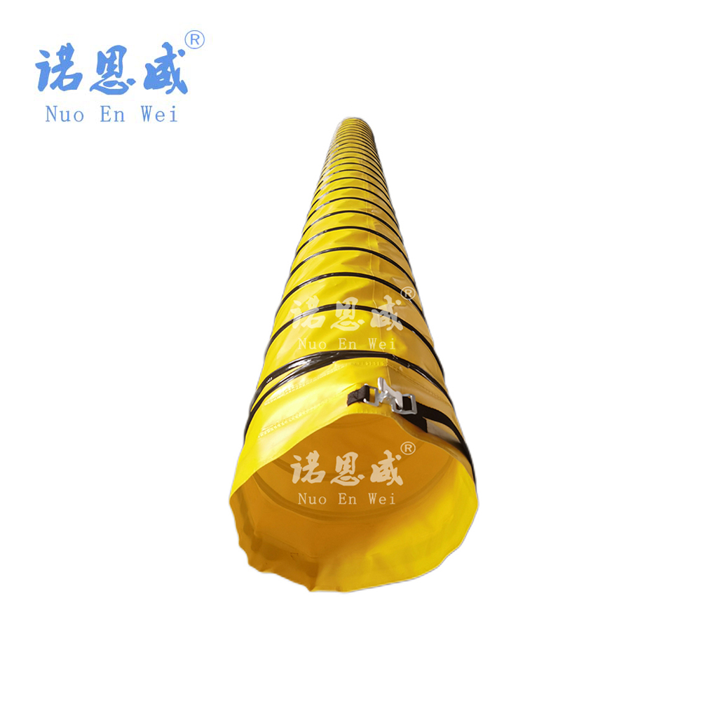 Compressible mining tunnel hoses