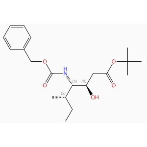 C20H31NO5 heptánsav, 3-hidroxi-5-metil-4-[[(fenil-metoxi)karbonil]amino]-, 1,1-dimetil-etil-észter, [3R-(3R*,4S*,5S*)]-(9CI) H301