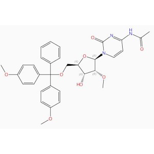 C33H35N3O8 Cytidine, N-acetyl-5′-O-[bis(4-methoxyphenyl)phenylmethyl]-2′-O- methyl- (9CI, ACI)