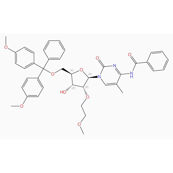 C41H43N3O9 Cytidine, N-benzoyl-5′-O-[bis(4-methoxyphenyl)phenylmethyl]-2′-O- (2-methoxyethyl)-5-methyl- (9CI, ACI) H335, H319, H315