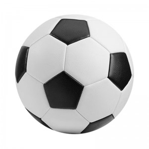 Gepasmaakte logo-drukgrootte 5 Standafd PVC/PU-voetbalbal vir volwassenes