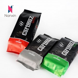 Aluminum Foil Side Gusset Coffee Packaging Bags With Valves