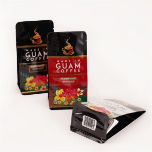 Coffee Bean Square Packaging Coffee Bags Bottom Plastic Bags
