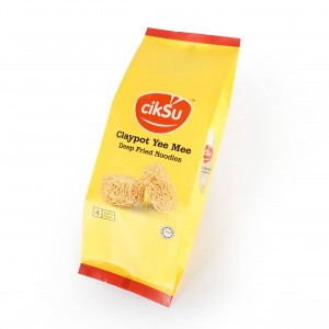 Food Grade Noodles Pasta Transparent Packaging Side Gusset Bag With Window
