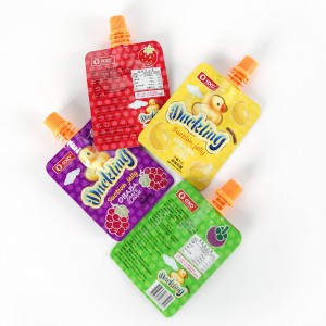 Juicy Fruit Edible Water Bags Drink Liquid Pouches With Spout