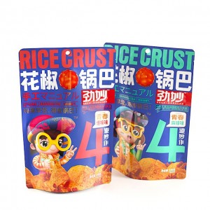 500G food grade laminated material zipper bag stand up pouches for snack