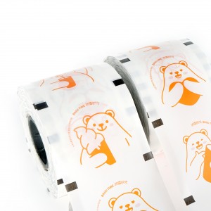 Custom printed design plastic PP Paper PLA cup bubble milk tea sealing film roll