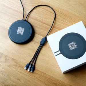 Wireless Charger Portable Power for Mobile Phone Charging with Three Cables