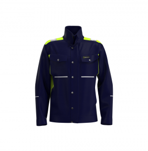 Working jacket with stand colloar