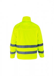 Polyester Cotton Hi-Vis Men’s Work Jacket: Reflective Outerwear