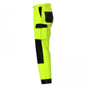 safety working trousers made of fluorescent twill